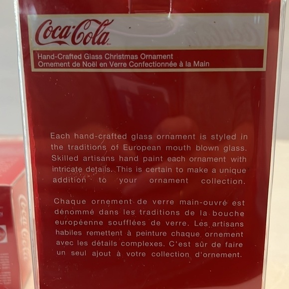 Kurt S Adler Coca Cooa Christmas Ornaments Santa and Coke Bottle 2009 2010 - Picture 6 of 12
